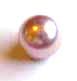 Dome button light pearl peach 10mm (shank)
