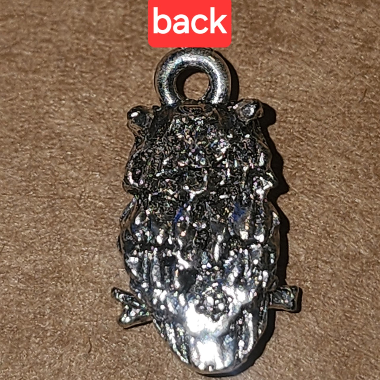 Metal owl charm