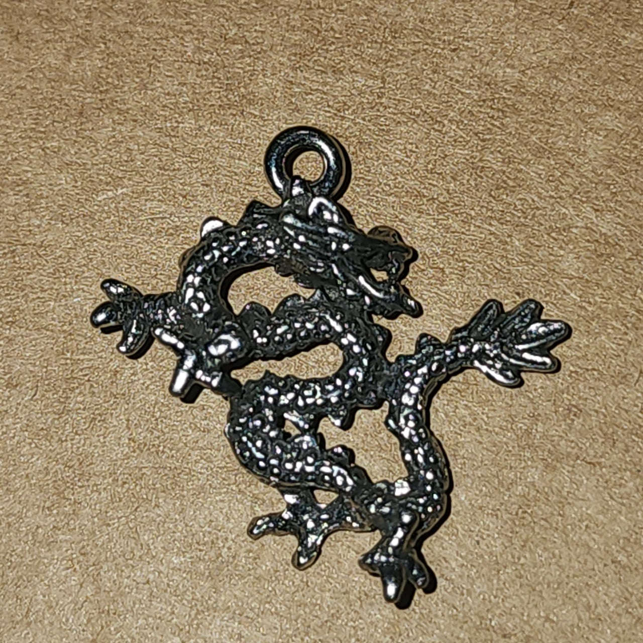 Metal chinese dragon charm