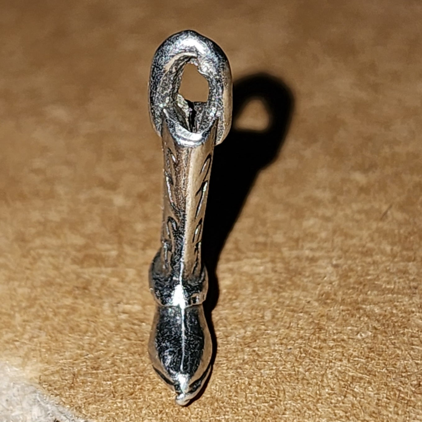 Metal cowboy boot charm