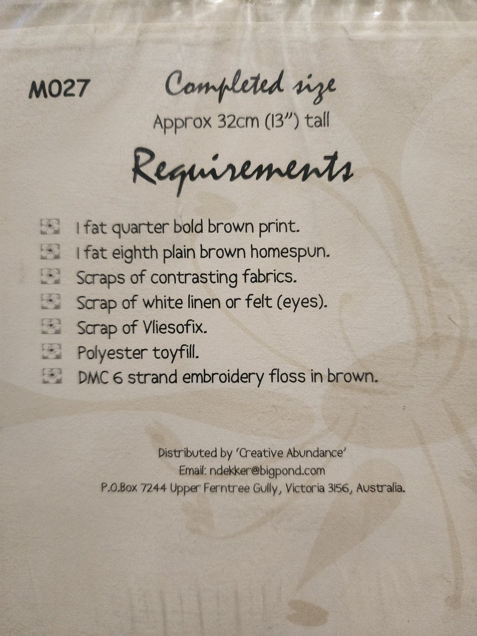 Mad Cow Pattern by Melly & Me MO27