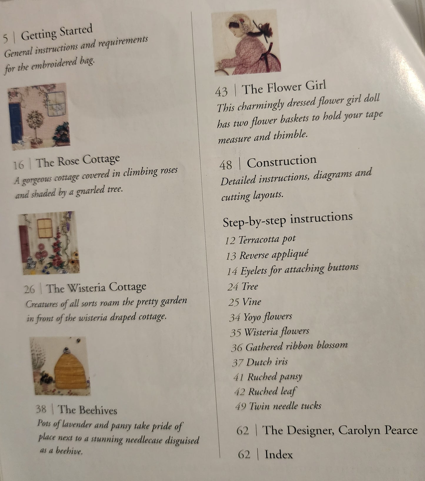 The embroidered village bag by Carolyn Pearce