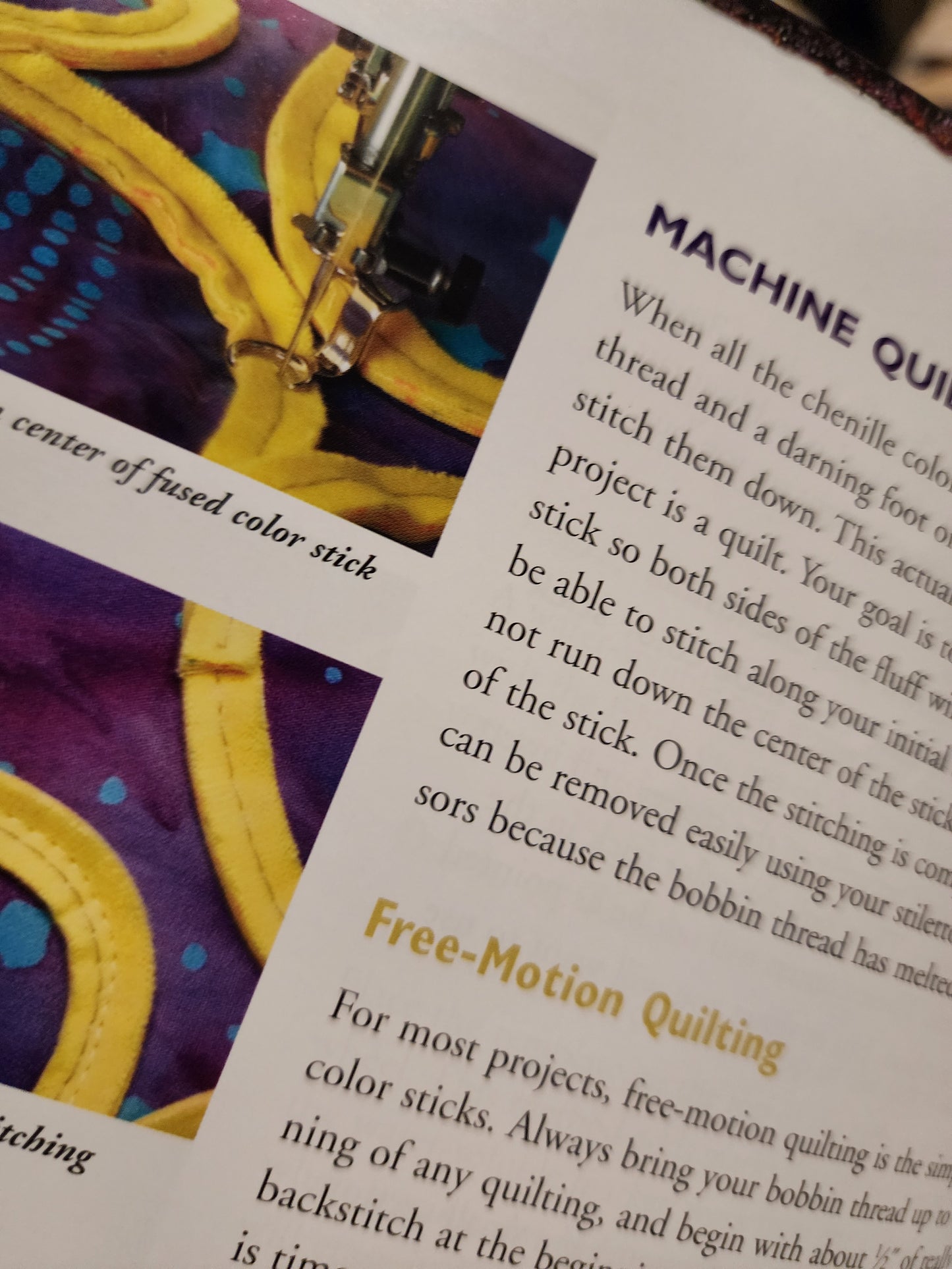 Easy Chenille Applique by Cheryl Malkowski