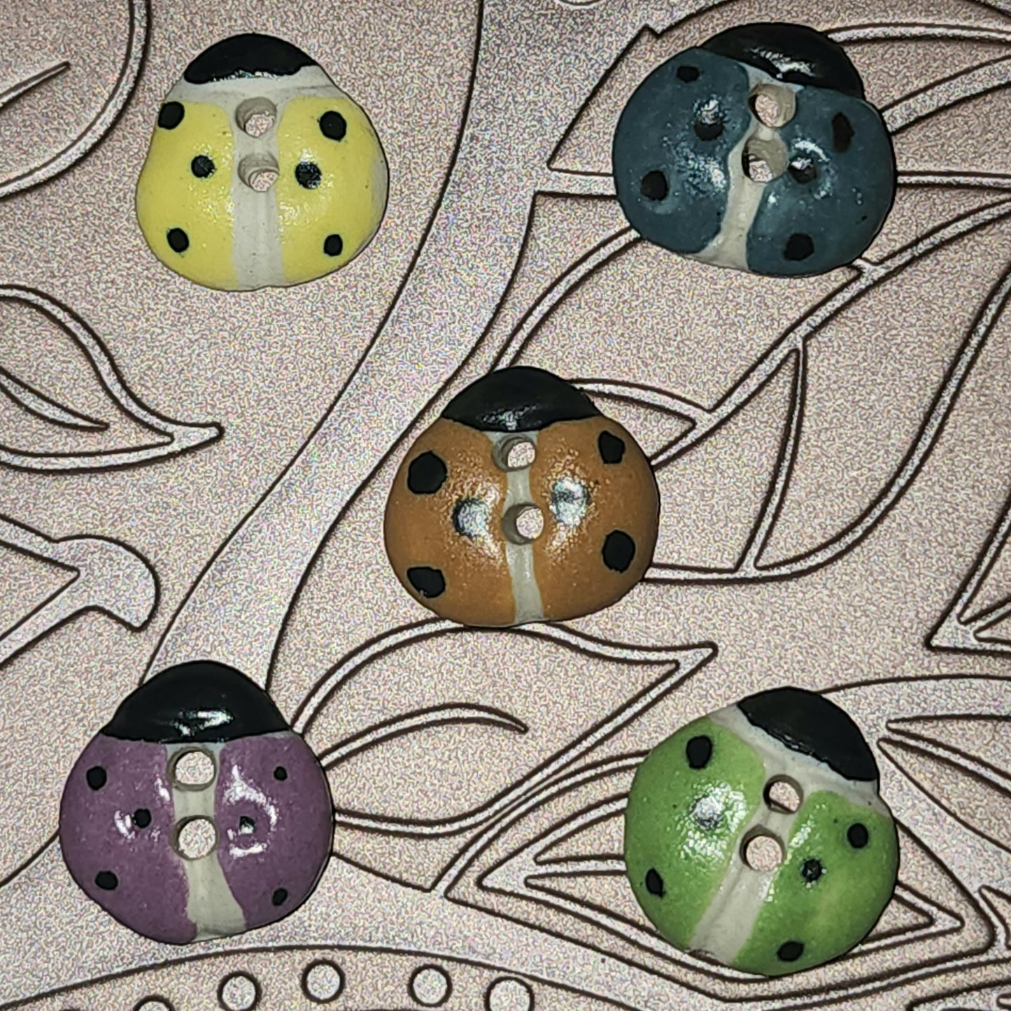 Ceramic ladybug 15mm long