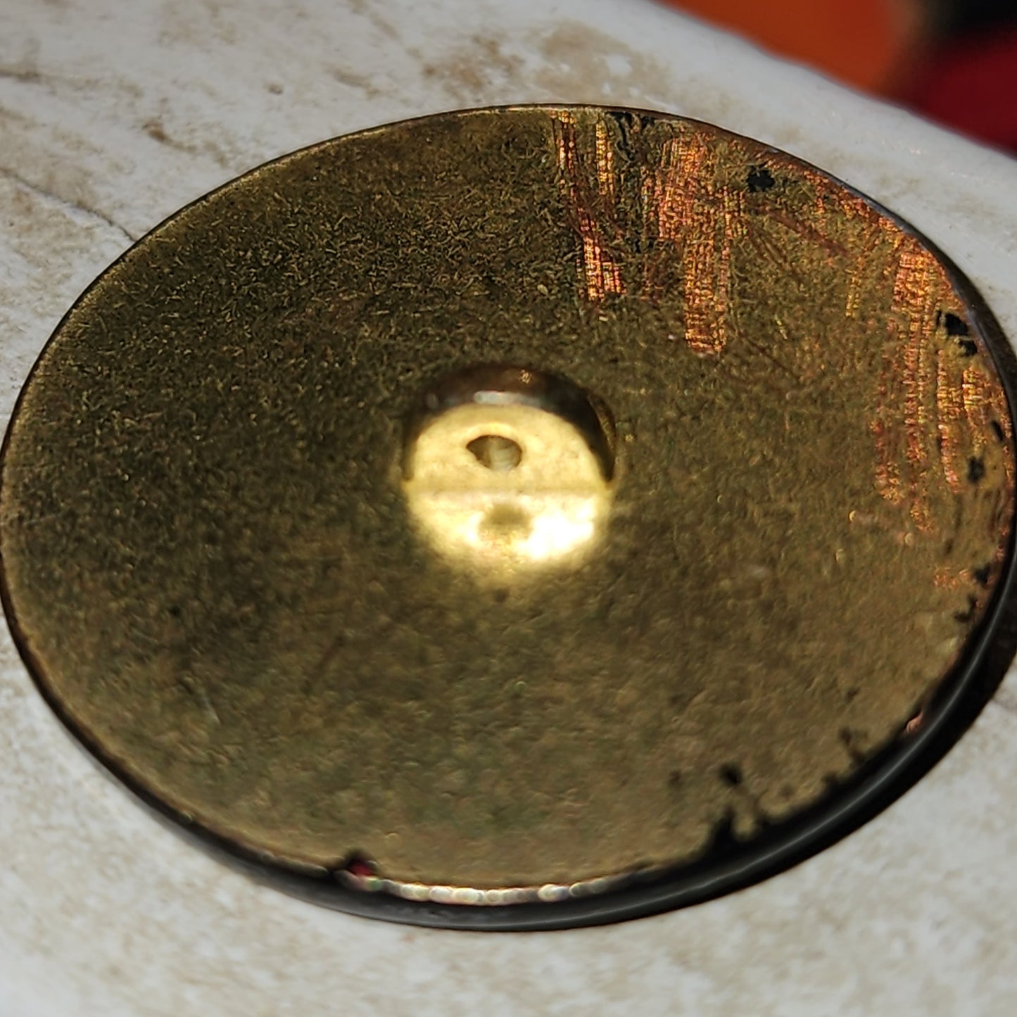 Metal wheel button 25mm