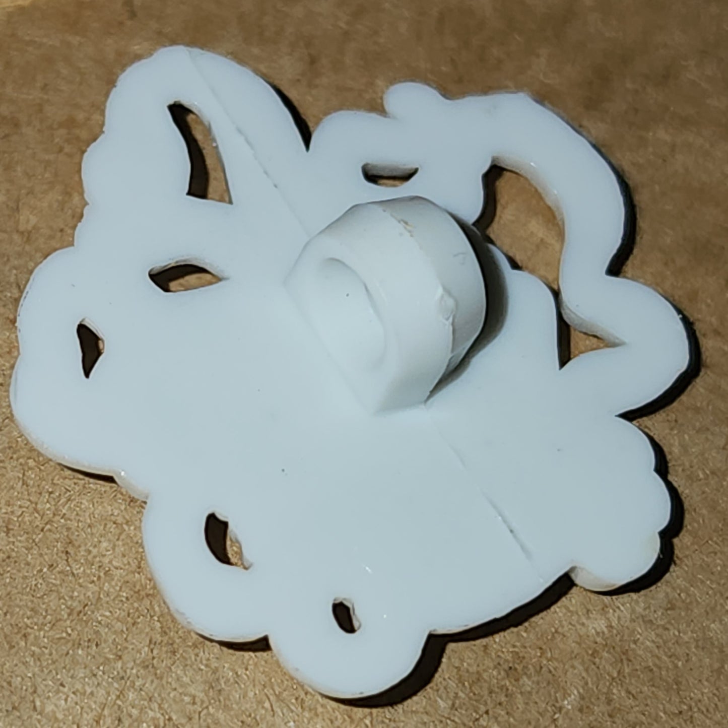 White Goddess Button 25mm high