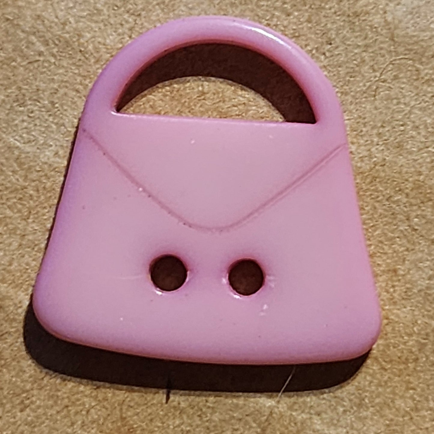 Handbag (purse) button pink 15mm wide