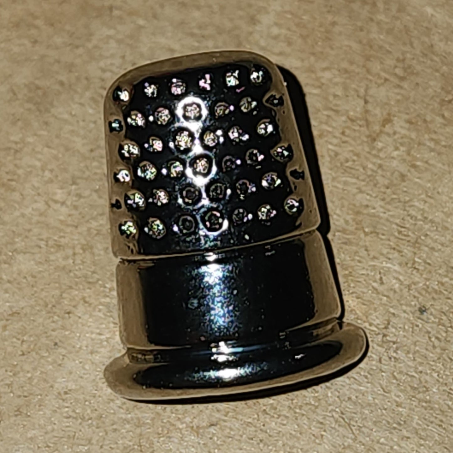 Silver Thimble Button 16mm high