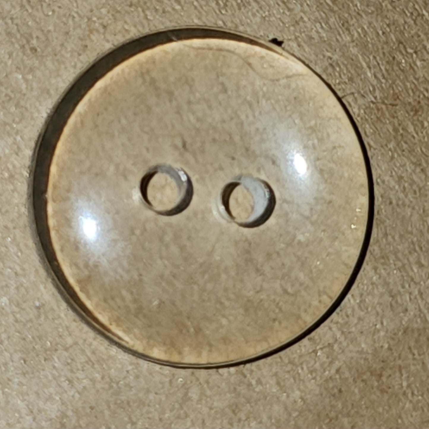 Clear round button 16mm