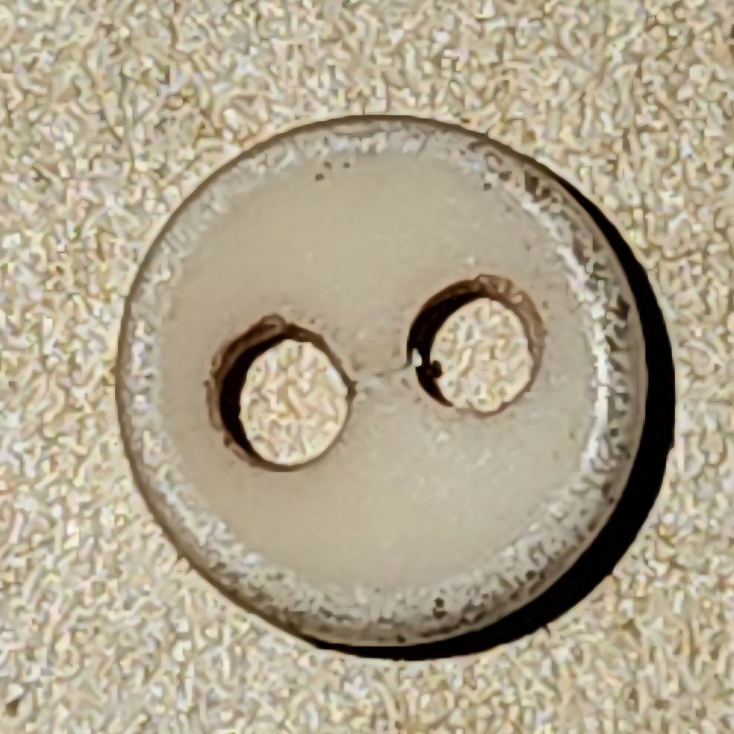 Tiny round beige matte button 4-5mm (sew-thru)