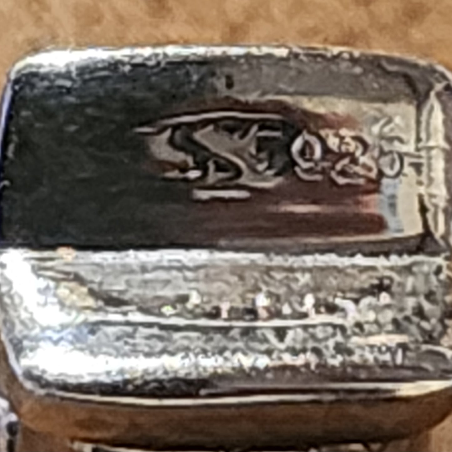 Sterling silver crazy face bead