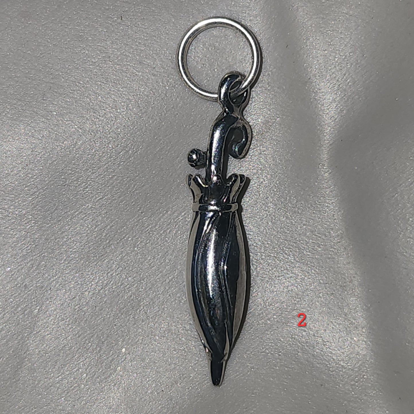 Sterling Silver metal umbrella charm 23mm