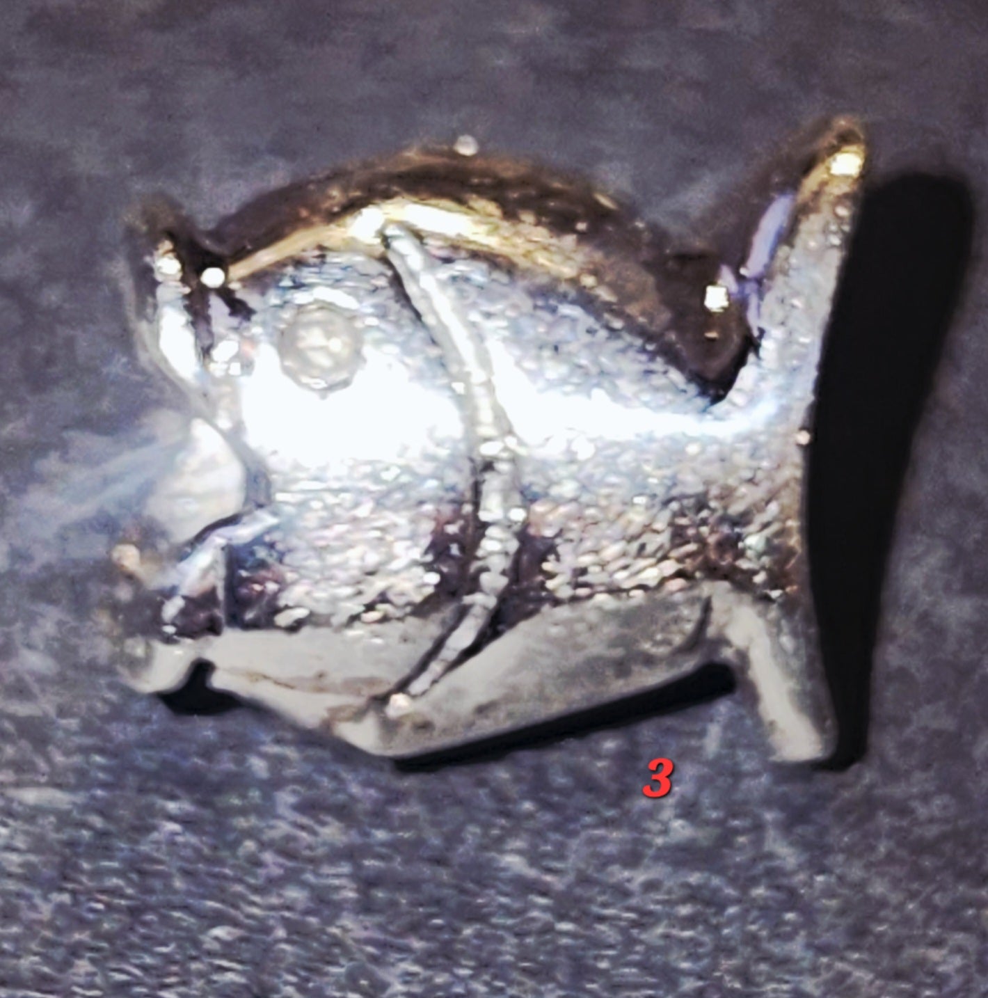 Sterling silver Fish bead