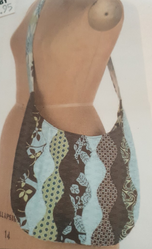 Wave on Wave shoulder Bag Pattern by Indygo Junction IJK132 (Kimie Leavitt) *