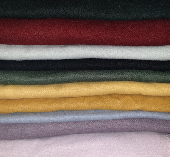 Wool polyester blend fabric 1.6m wide (various colours) PRICE IS PER 50CM