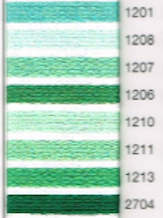 MADEIRA EMBROIDERY FLOSS 10M (COLORS 1201 - 2704)