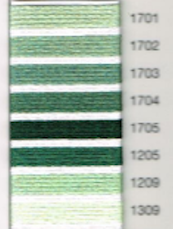 MADEIRA EMBROIDERY FLOSS 10M (COLORS 1701 - 1309)