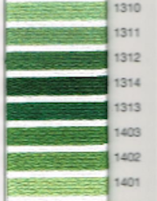MADEIRA EMBROIDERY FLOSS 10M (COLORS 1310 - 1401)