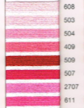 MADEIRA EMBROIDERY FLOSS 10M (608 - 611)