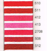 MADEIRA EMBROIDERY FLOSS 10M (510 - 512)