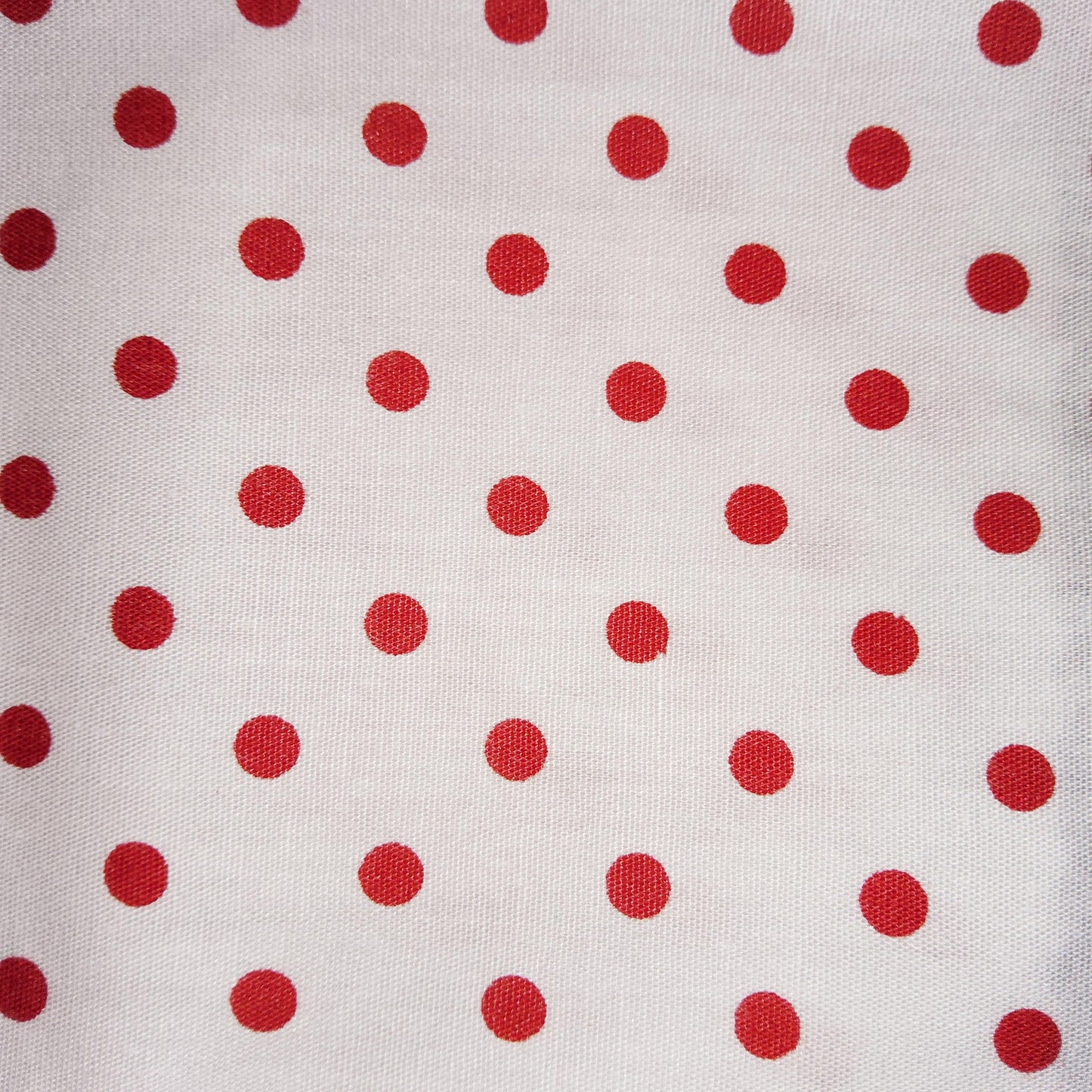 A Day in the Country- white with red spots