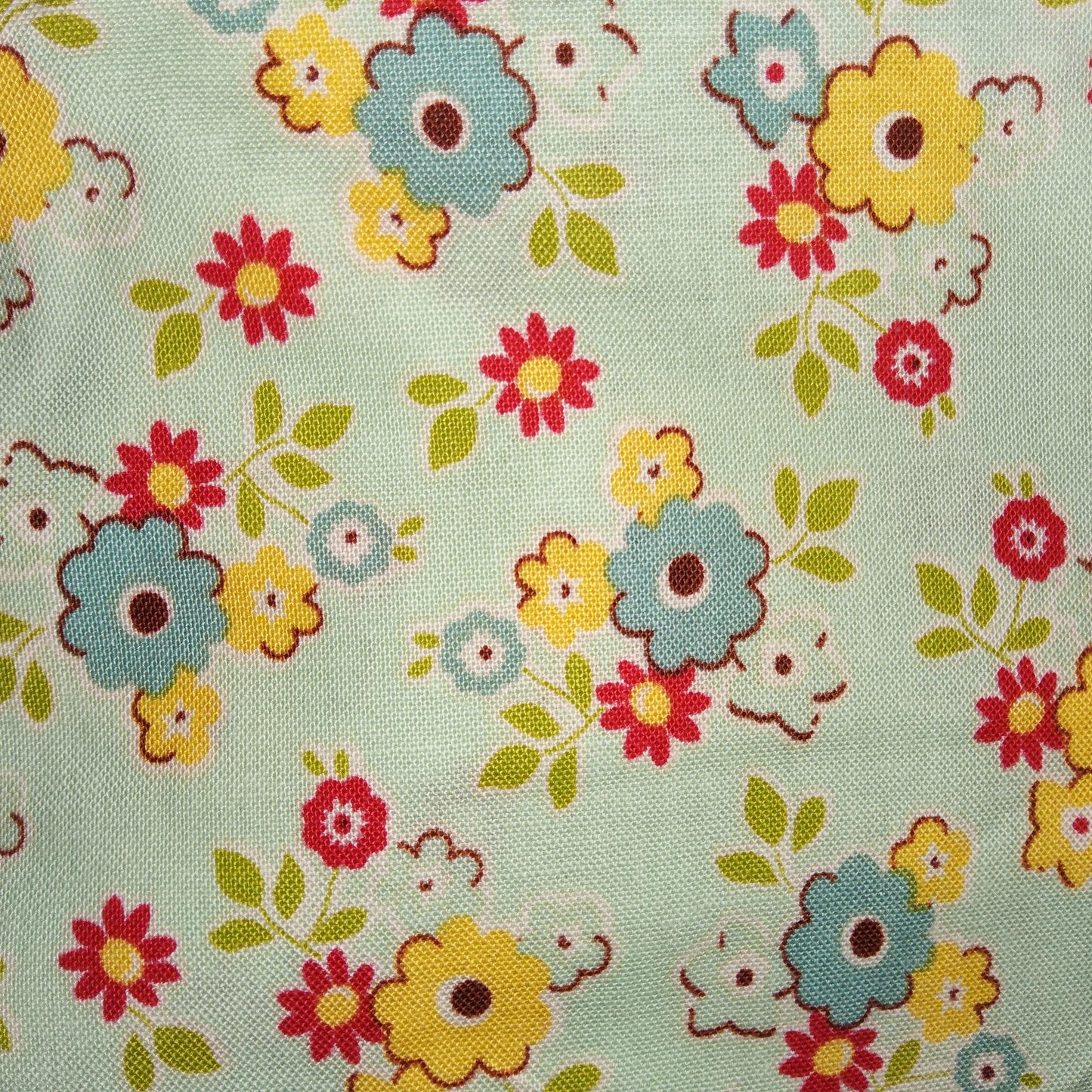 October Afternoon Sidewalks C3482 (Riley Blake Designs) Aqua Floral