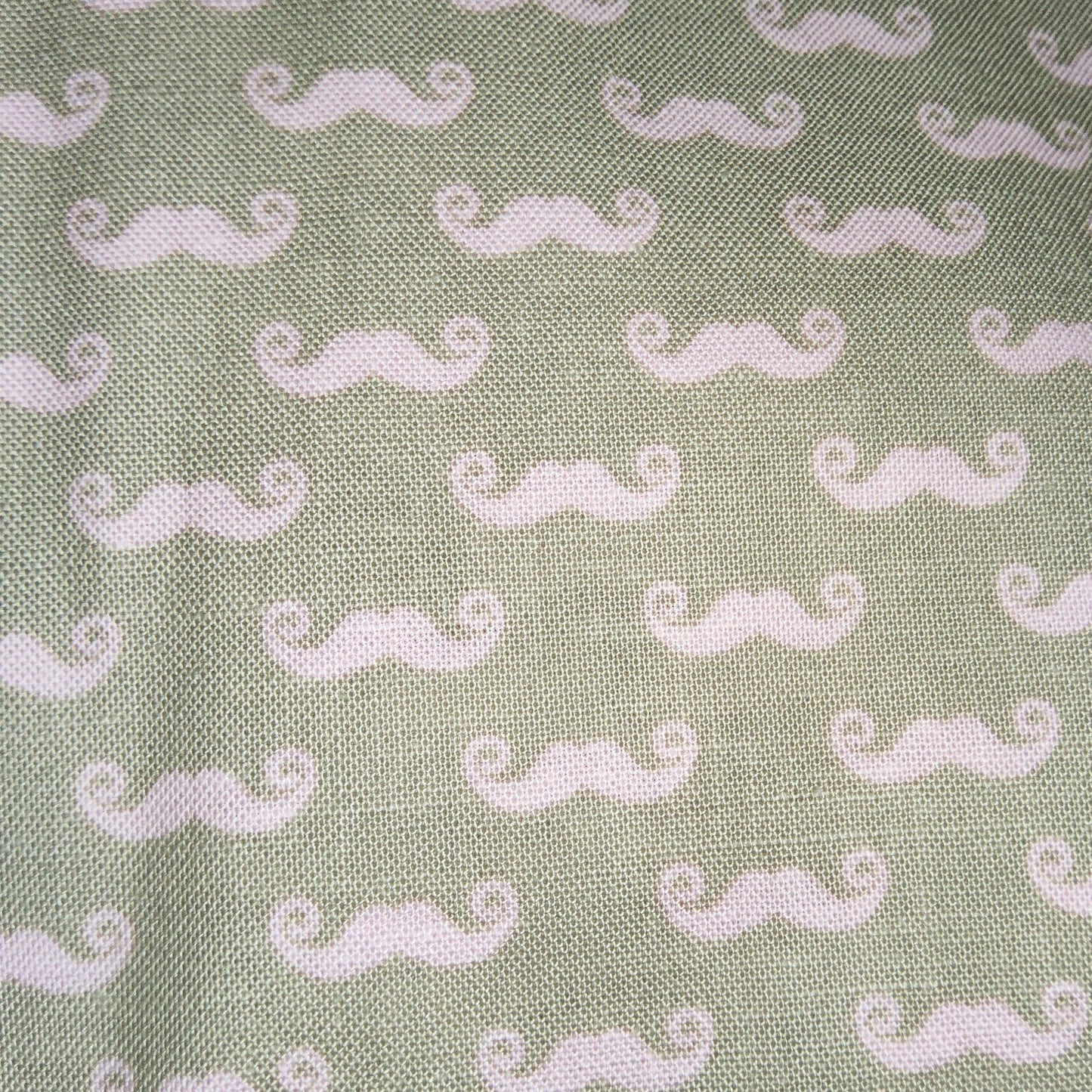 Riley Blake Designs Pepe in Paris Small Mustache Grey Pink C528 (moustache)