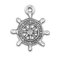 Ships Wheel charm