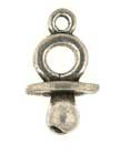 Metal pacifier (dummy) charm