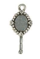 Metal Hand Mirror charm