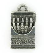 Metal crayons charm