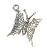 Metal butterfly charm