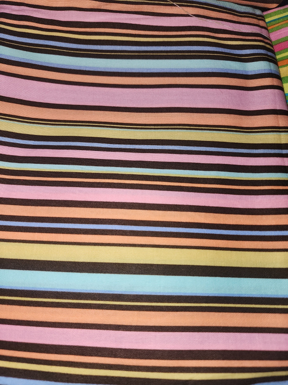 Michael Miller Cha Cha Stripe C-1684 Pink Blue Orange Brown Lemon