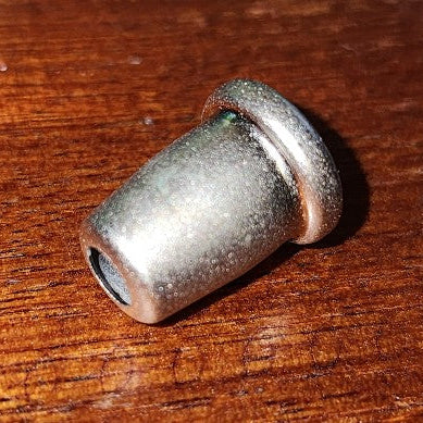 Silver metal cord end