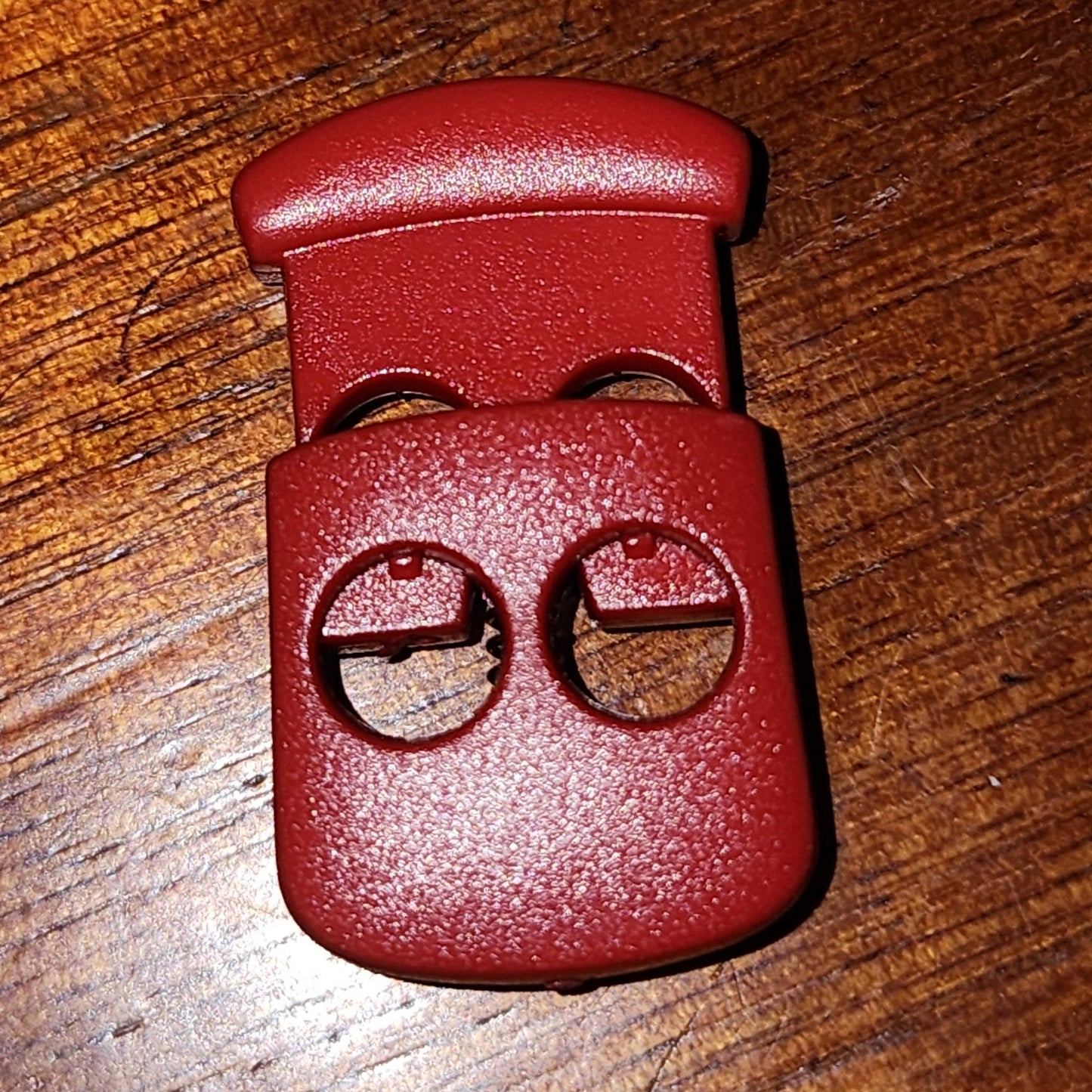 Cord stop red double 30mm (plastic)