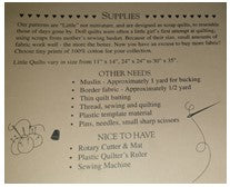 Feedsacks Quilt Pattern - The Little Quilt Collection