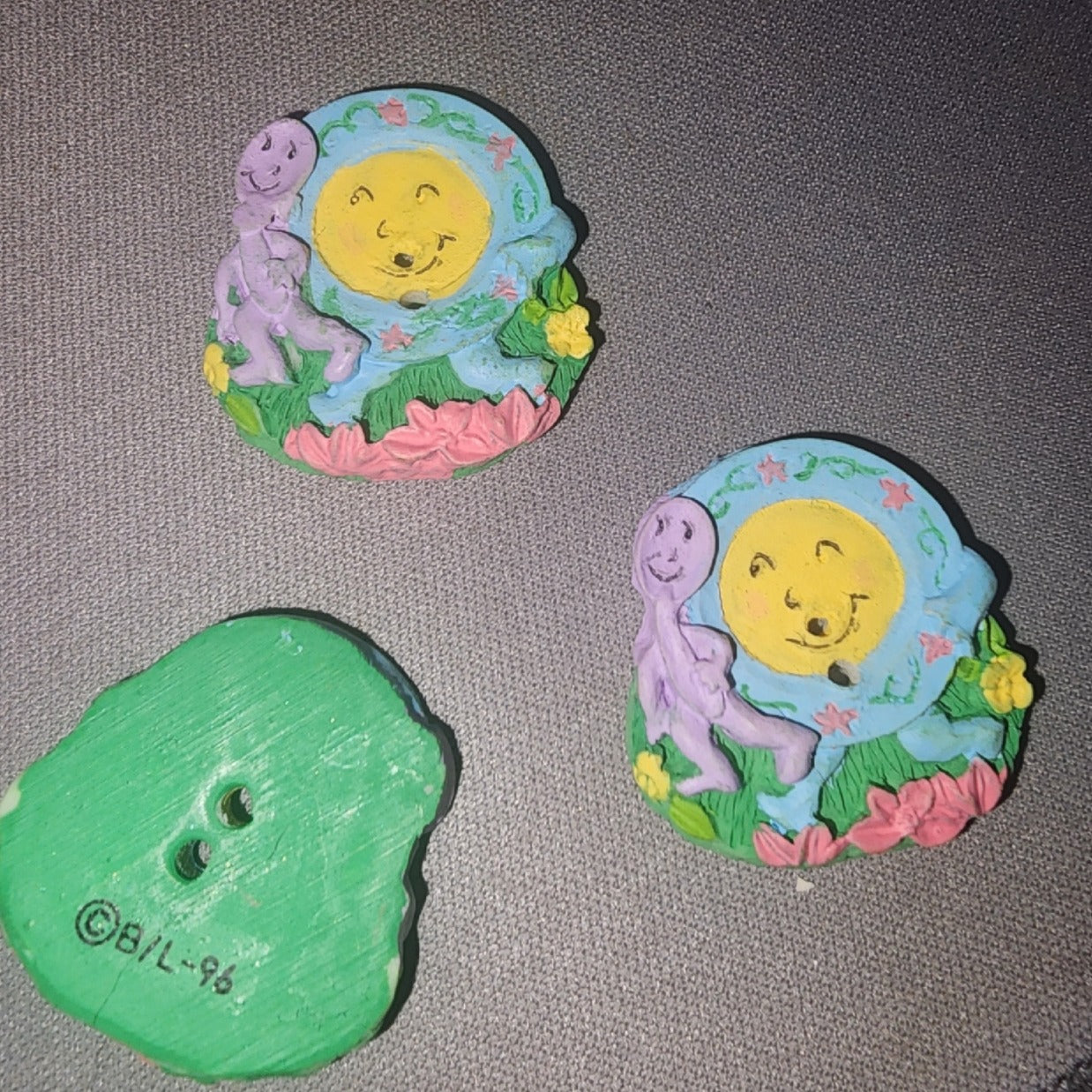 Hey Diddle Diddle Dish and Spoon Button 420177 (1 inch wide)