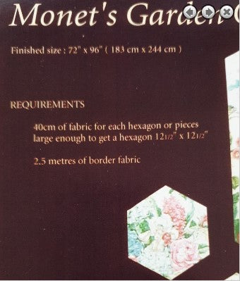 Monet's Garden Quilt Pattern by Patchways