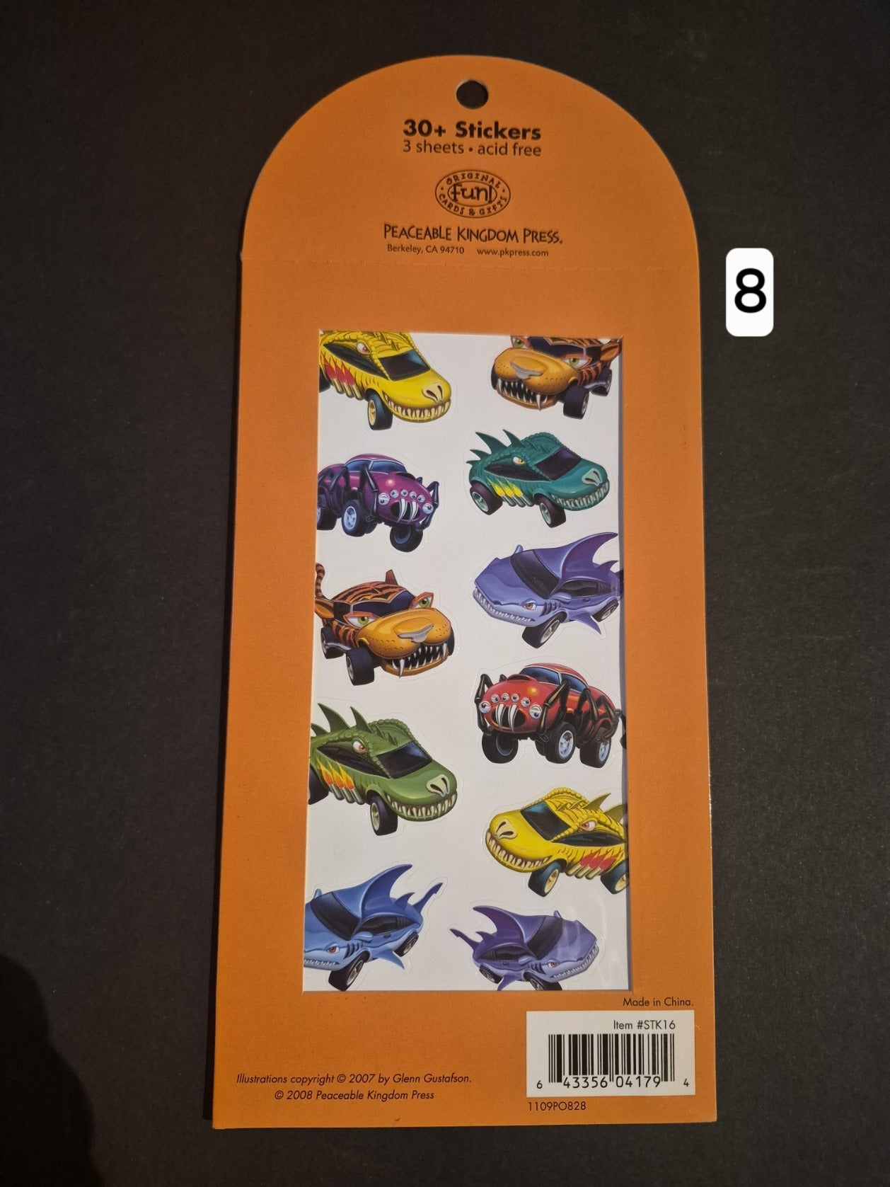 Monster car stickers