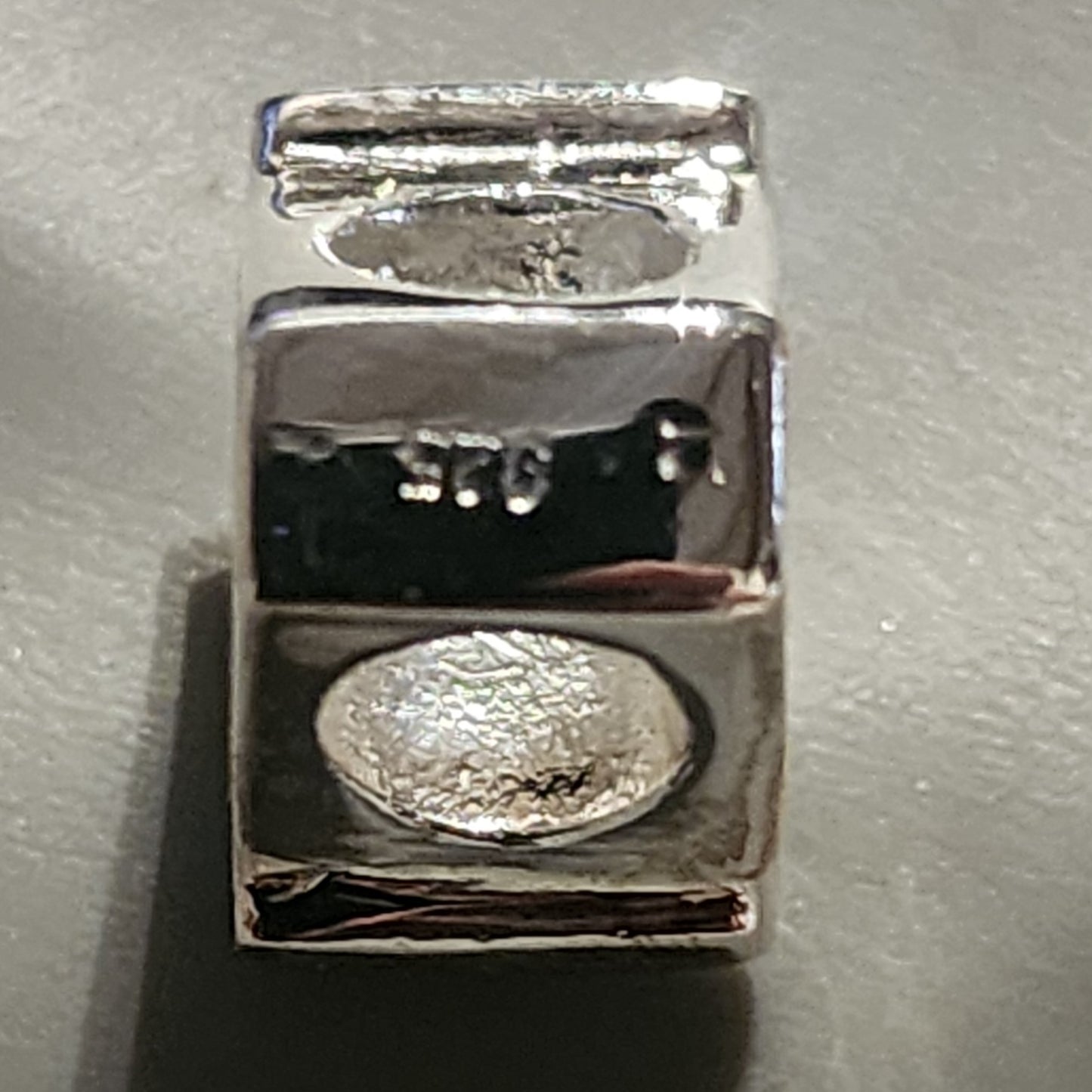 Sterling Silver Pandora-style crown charm (yellow)