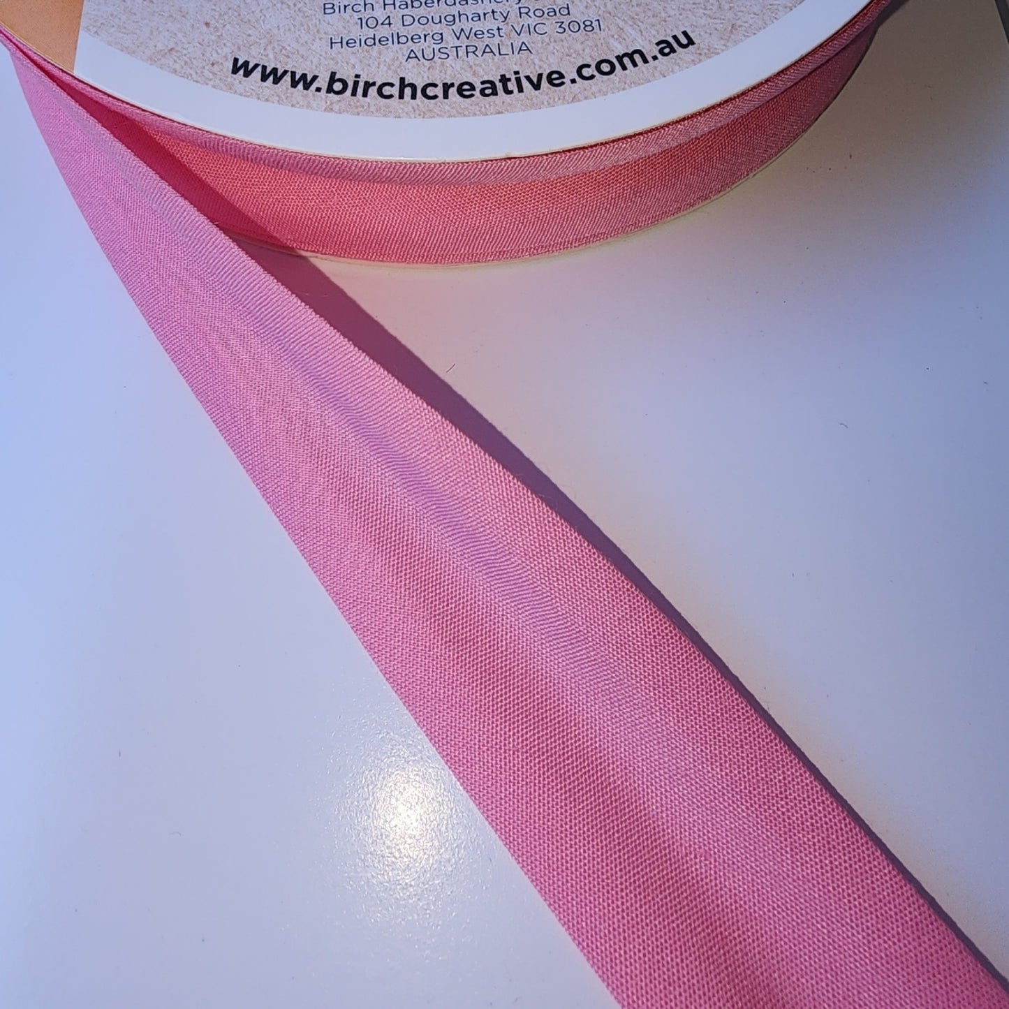 Polycotton Bias Binding 25mm Pink 8047-21