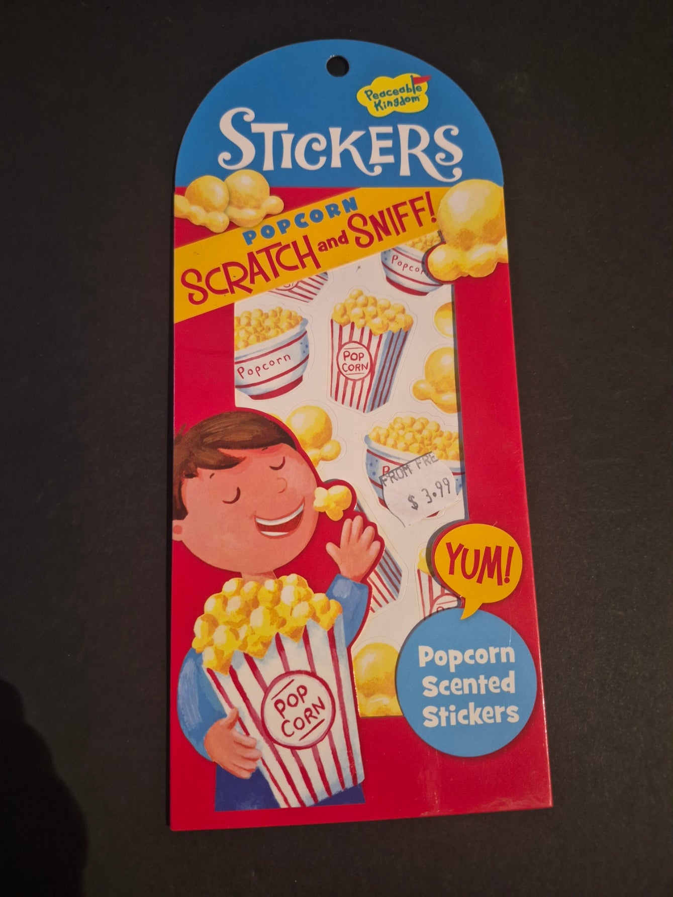 Scratch & Sniff Popcorn stickers