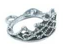 Metal Tiara charm (princess crown)