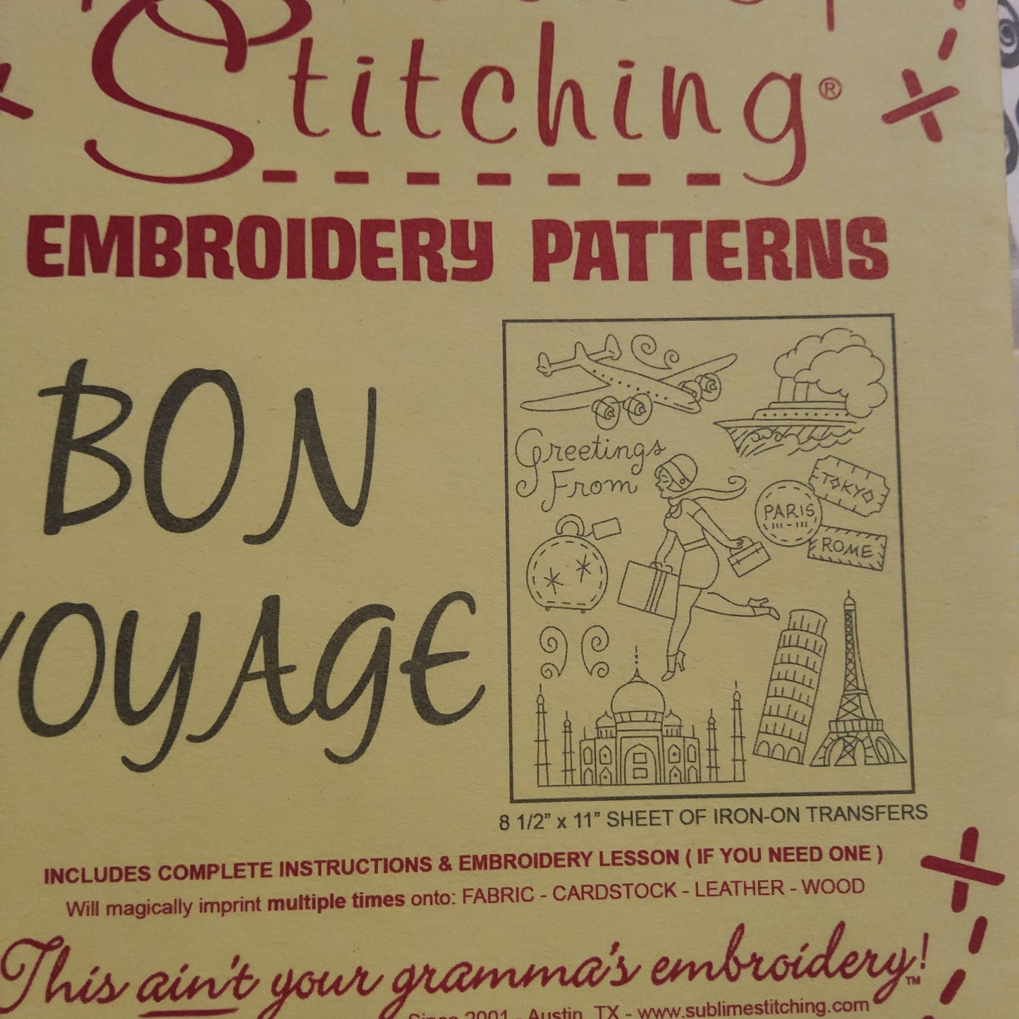 Bon Vogage by Sublime Stitching *