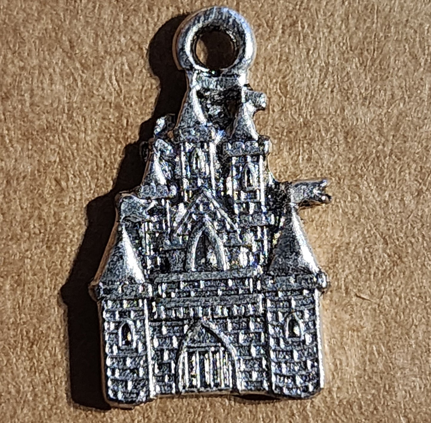 Metal haunted house charm