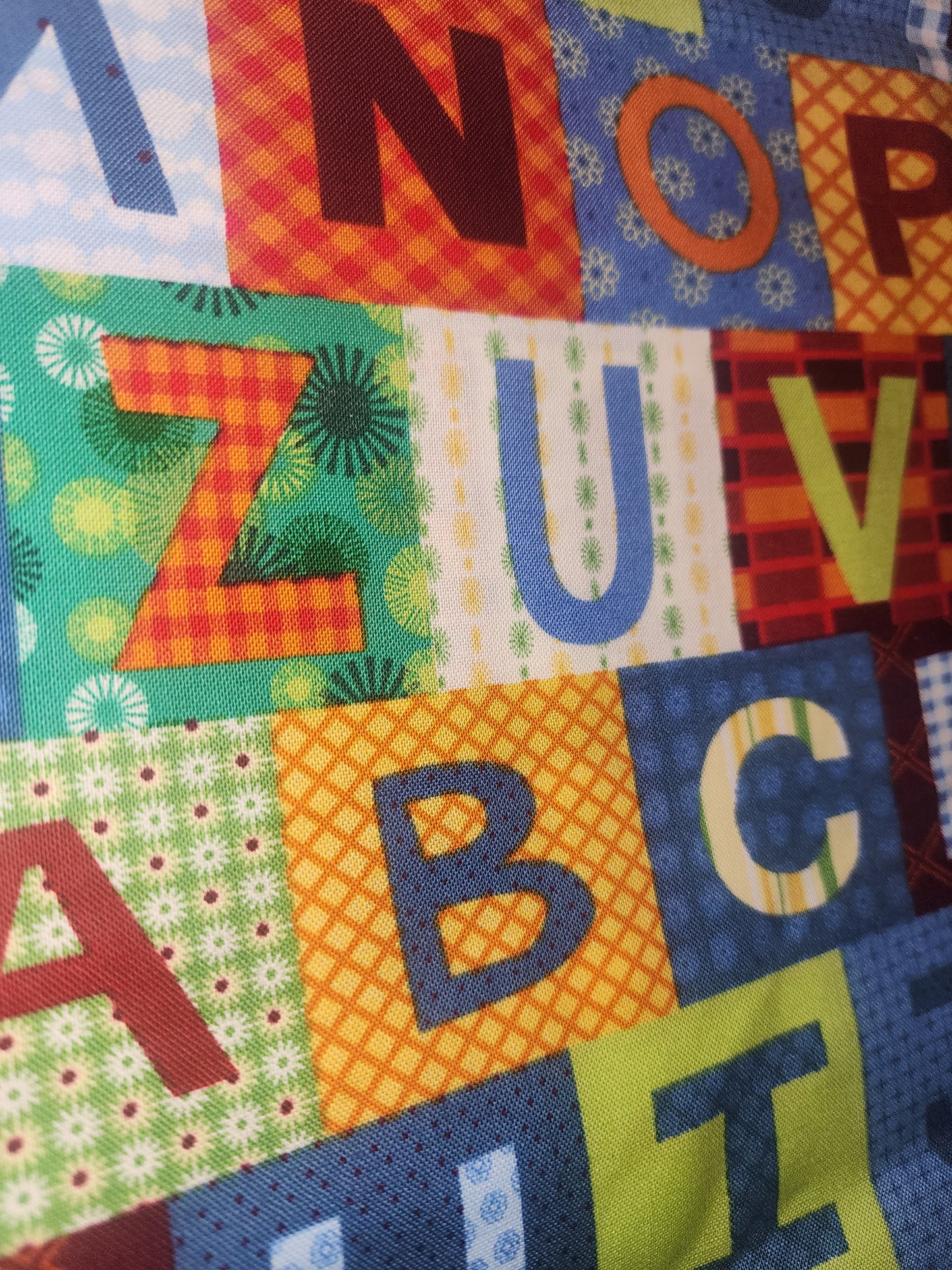 ABC Book" by me-O-my for SPX Fabrics Alphabet patches DSN#19652"