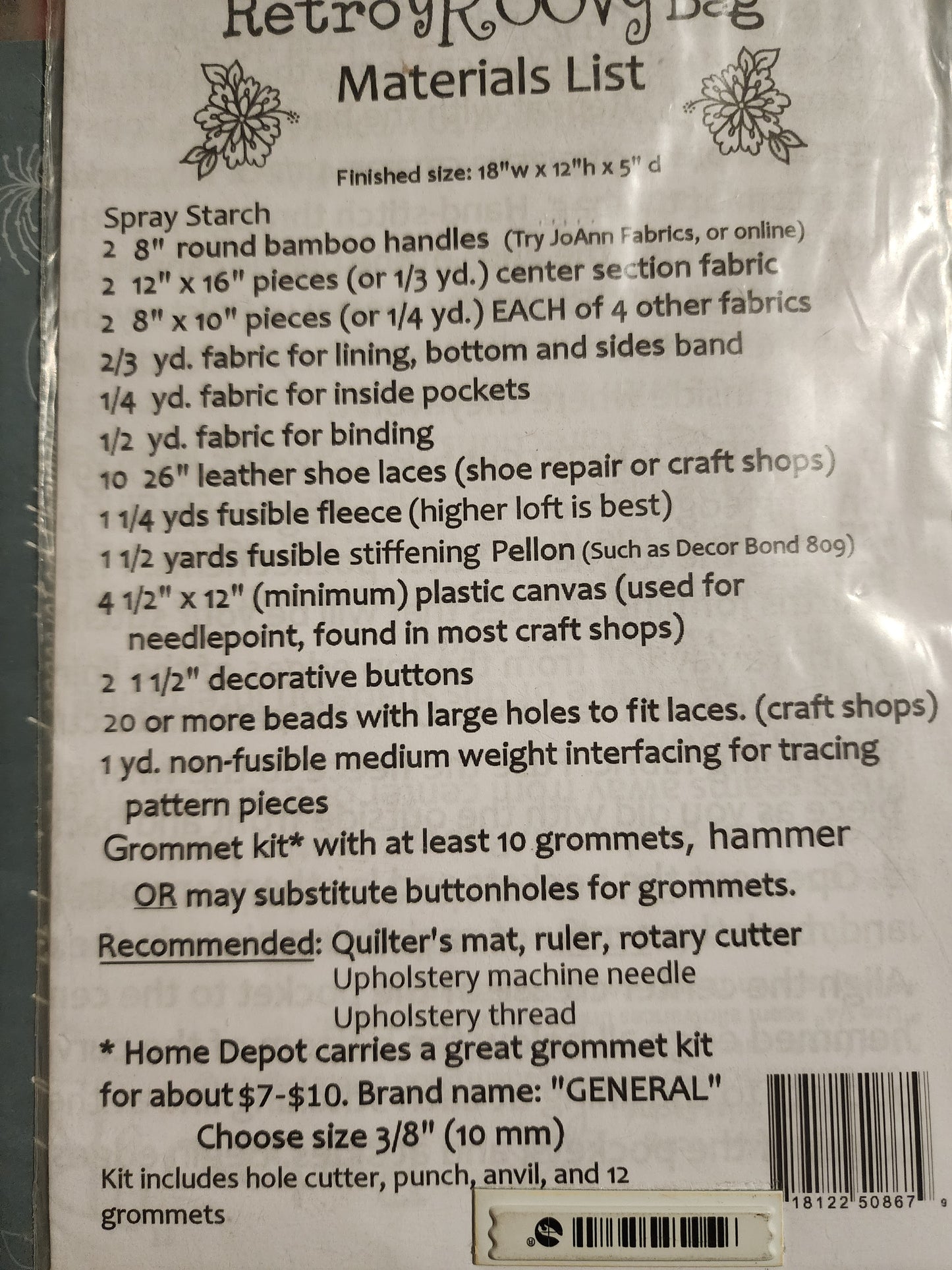 Retro "Groovy" Bag Pattern No.15 by Lila Tueller Designs *