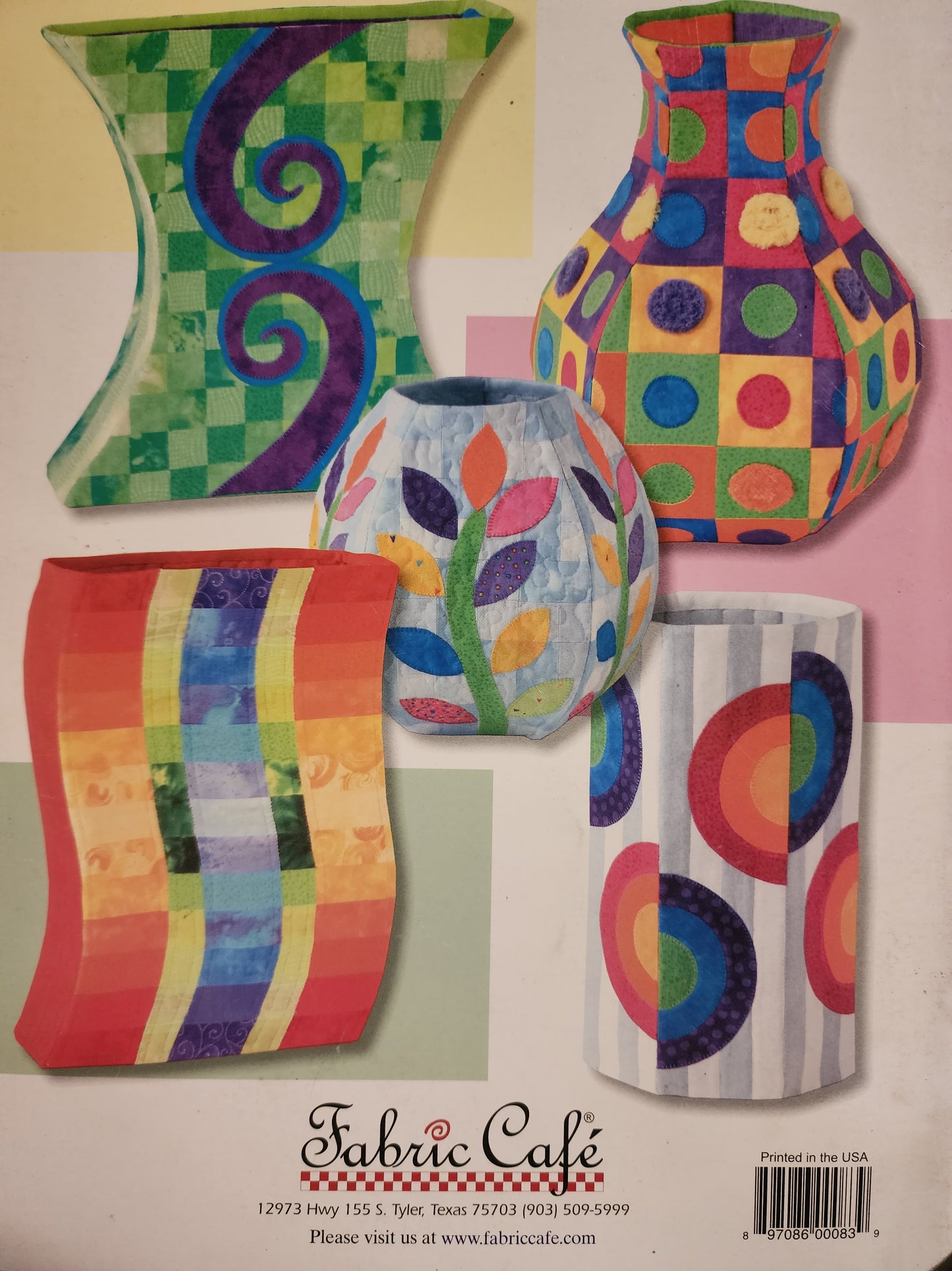Quilted Art Vases by Fran Morgan