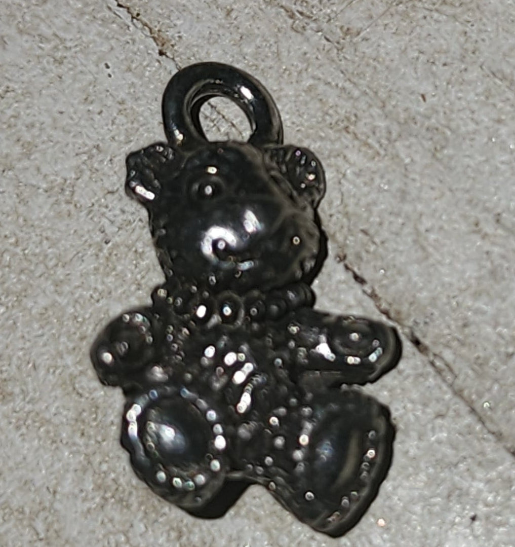 Metal Teddy Bear Charm