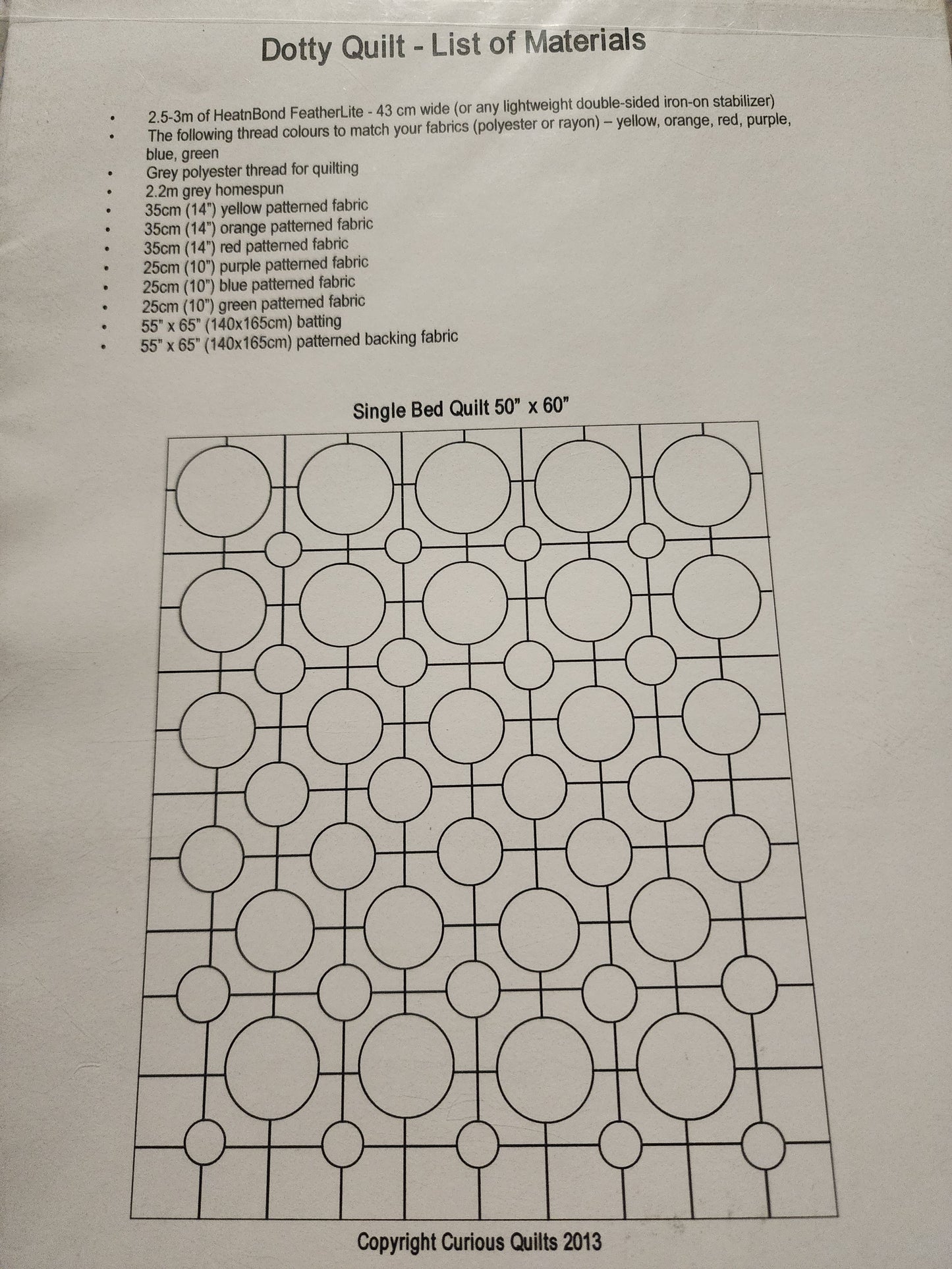 Dotty Quilt Pattern by Curious Quilts